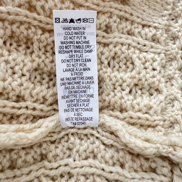 NEW Aran Mor 100% Irish Marino Wool Sweater, Size XL - Picture 15 of 16